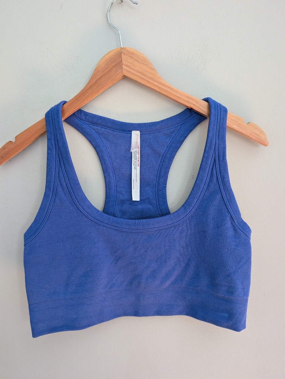 Free People Blue Soft Sports Bra Size XL